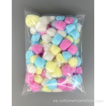 Bolas de algodón de yodofor de color médico quirúrgico estéril de color